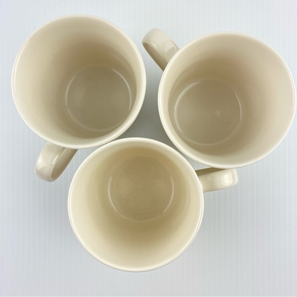 Corelle Coordinates Stoneware Mugs Abundance Pattern Set of 3 1990s Vintage Cups - Picture 3 of 6